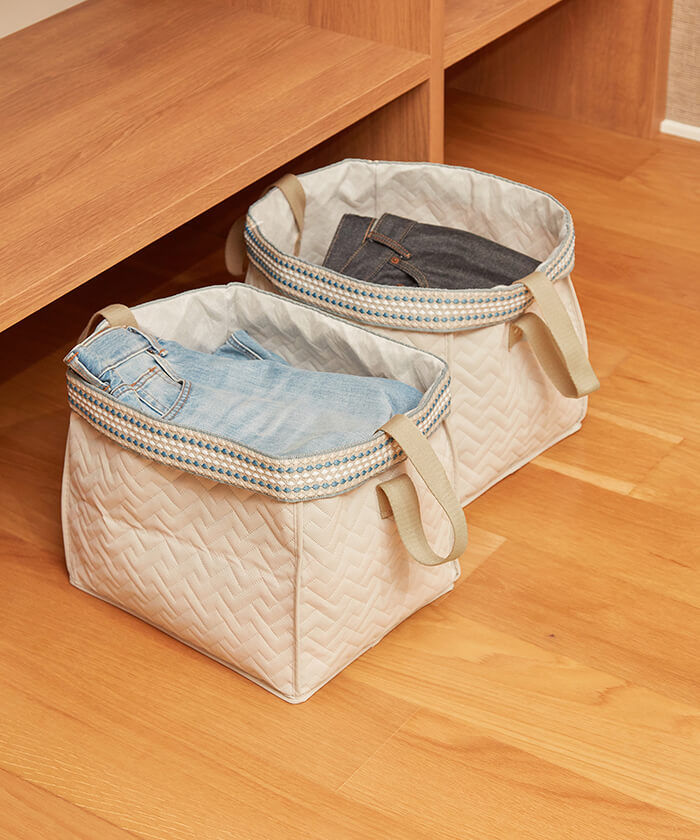 Deodorizing foldable storage box Use Image
