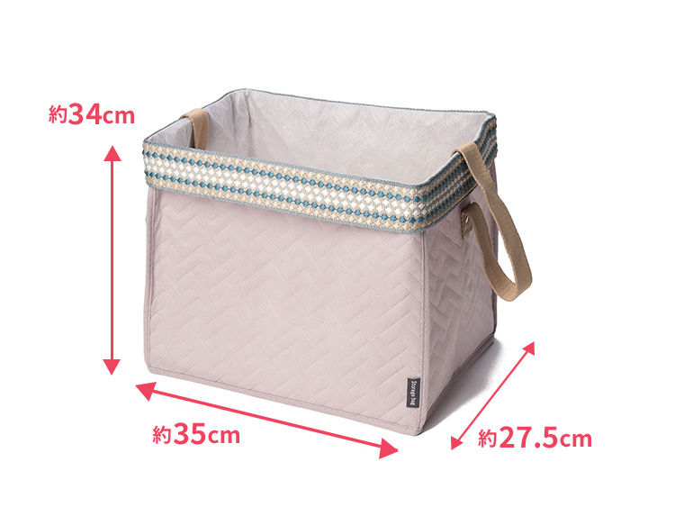 Deodorizing foldable storage box, Size (approx. 35 x 27.5 x 34 cm)